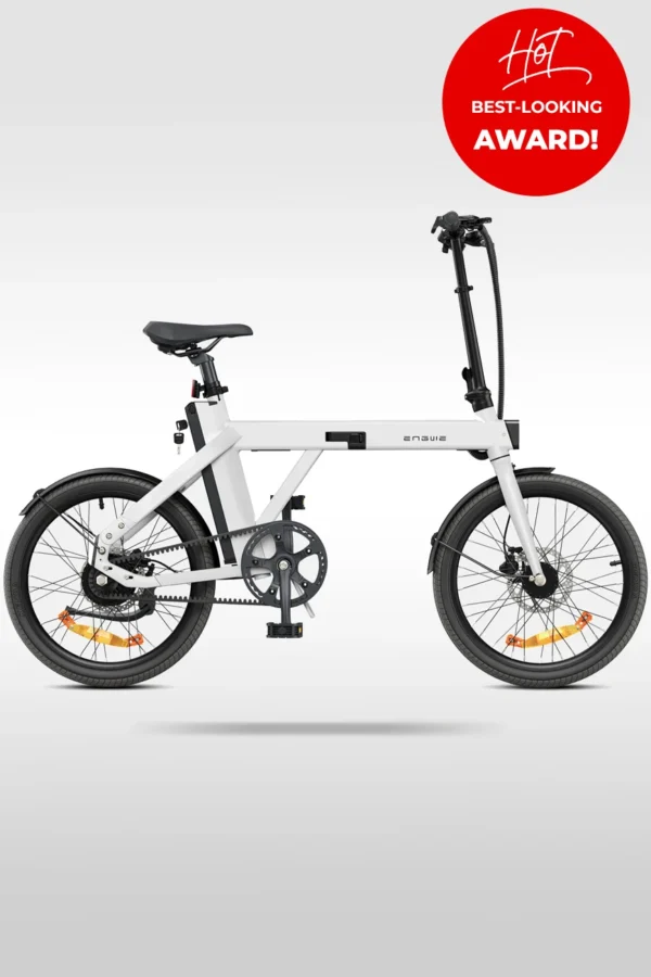 Engwe-P20-White-250W-20inch-Foldable-City-Ebike